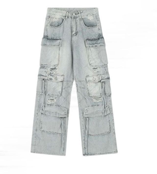 Jeans cargo DVN (précommande)